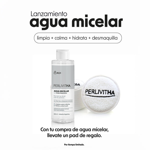 Agua Micelar con Ácido Hialurónico