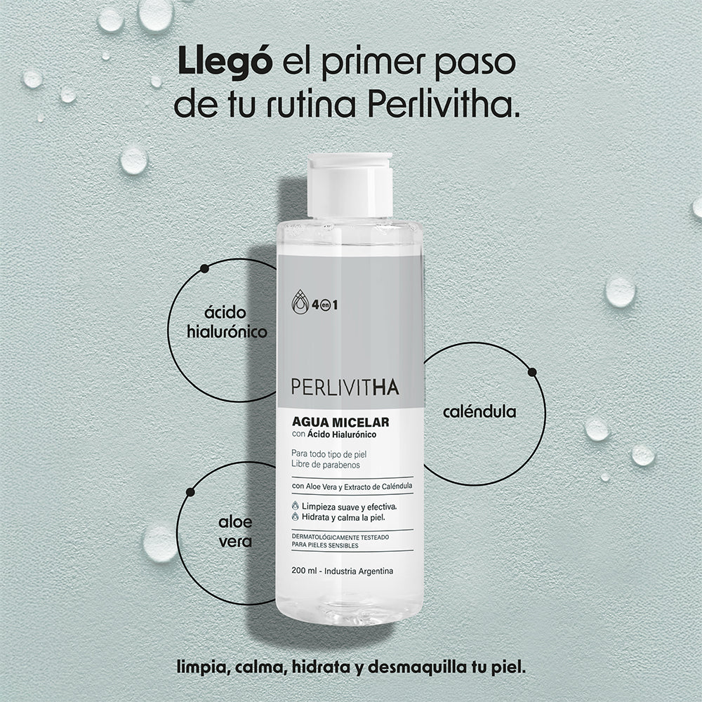 Agua Micelar con Ácido Hialurónico