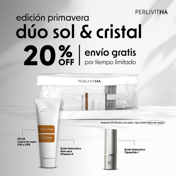 Dúo Glow & Sol | Labios hidratados + Protección con color